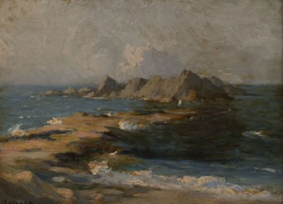 Emile BOULARD (1863-1943)
Marine.
Huile sur...