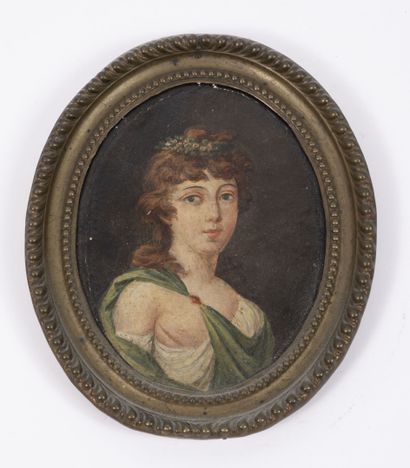 Ecoles françaises
- Jeune femme en buste...