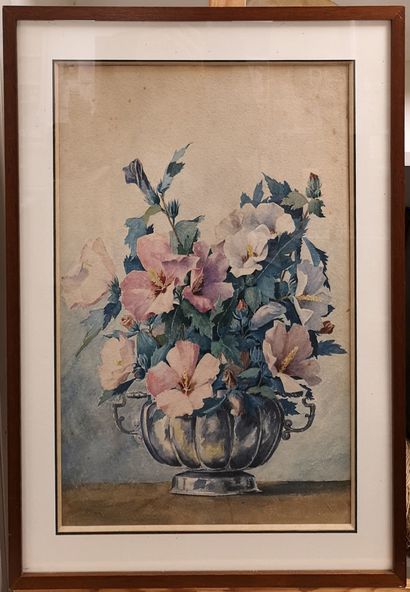 10 dessins :
- Coupe de fleurs.
Aquarelle.
51.5...