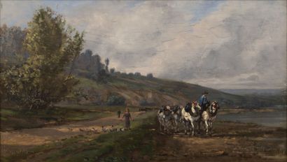 Emile Normand SAINT-MARCEL (1840-1914)
Paysans...