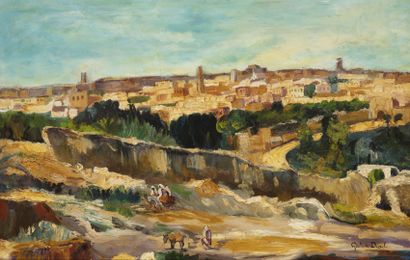 Gaston DUREL (1879 - 1954) 
Paysage oriental...