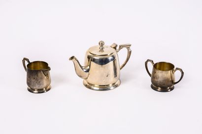 Lot of metal or silver plated metal: 
- part...