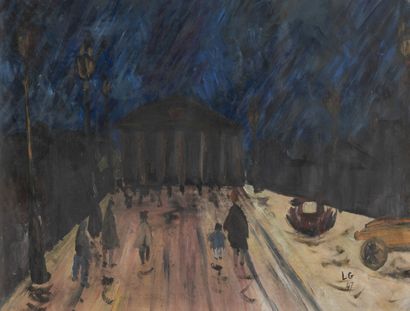 École Française du XXème siècle
La Rue Royale.
Huile...