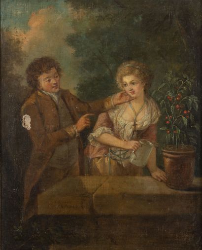 Attribuée à Henri CHEVAUX (XVIIIème siècle)
Pair...