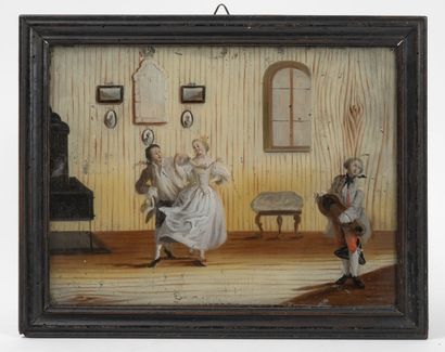 Ecole du XIXème siècle
Hurdy-gurdy player...