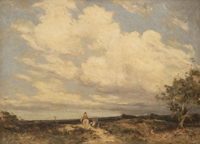 Francis TATTEGRAIN (1852-1915) 
Rider and...