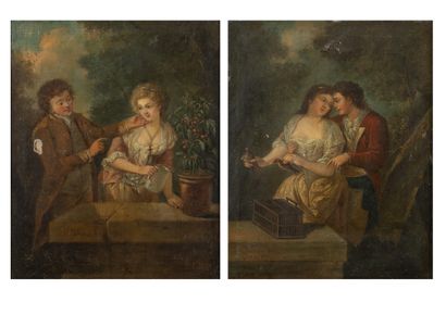 Attribuée à Henri CHEVAUX (XVIIIème siècle)
Pair...