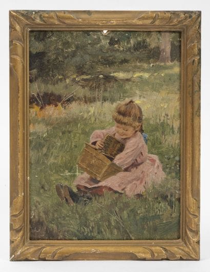 Louis Emile ADAN (1839-1937)
The snack.
Oil...