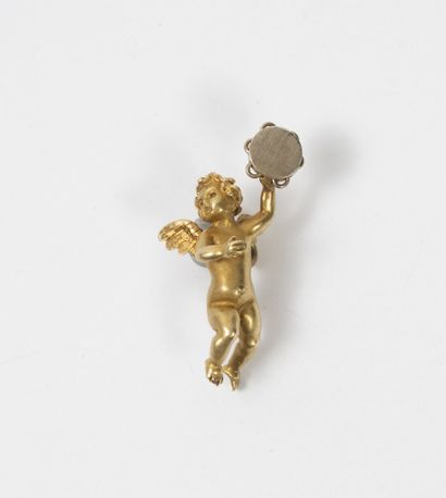 Pendentif Angelot en or (750) jaune ou gris....