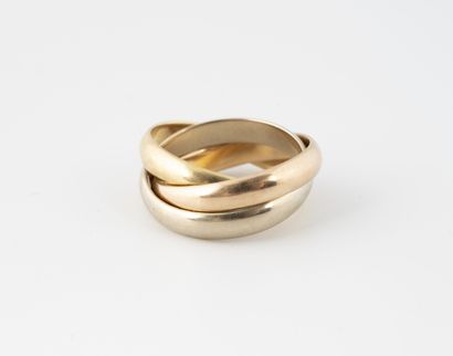 CARTIER, Trinity
Three gold rings (750).
Signed.
Weight...