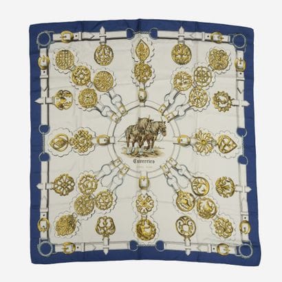 HERMES Paris
Carré en twill de soie imprimé,...