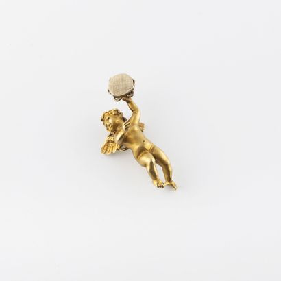 Pendentif Angelot en or (750) jaune ou gris....