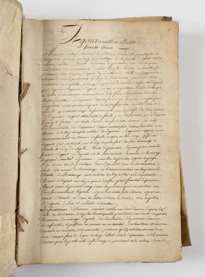 AGOULT
Register of genealogy of the d'Agoult...