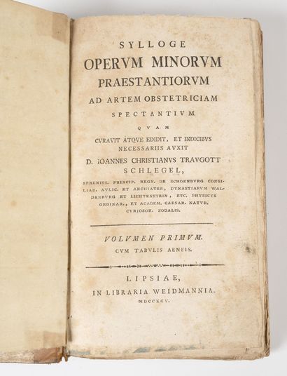 SCHLEGEL
Sylloge operum minorum praestantiorum...
