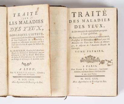 GUERIN (P.)
Traité sur les maladies des yeux.
Lyon,...