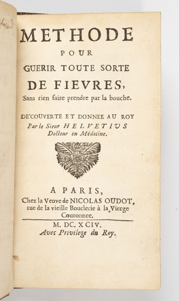 HELVETIUS (Adrien)
Method to cure all kinds...