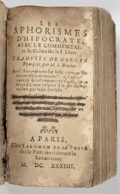 HIPPOCRATE
Les aphorismes d'Hippocrate avec...