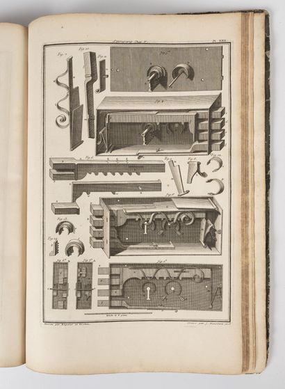 DUHAMEL DU MONCEAU
Principes de serrurerie.
S.L.,...
