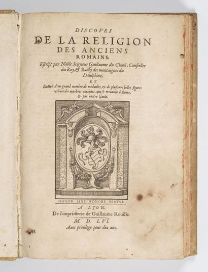 DU CHOUL (Guillaume)
Discours de la religion...