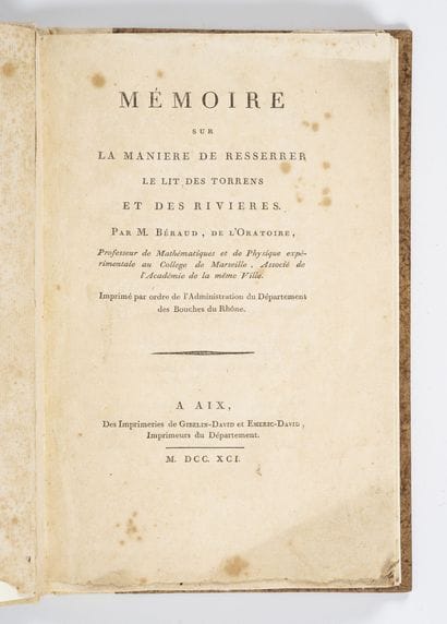 BERAUD
Memorandum on the way to tighten the...