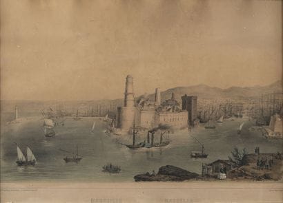 MARSEILLE Set of 8 framed prints :
View of...