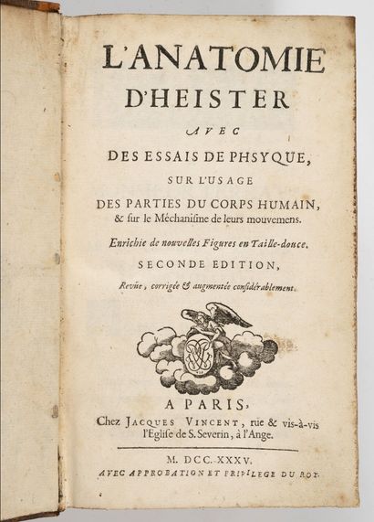 HEISTER (Lorenz)
L'anatomie d'Heister avec...
