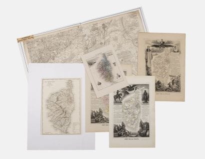 CORSICA Set of 6 cards including : Seutter....