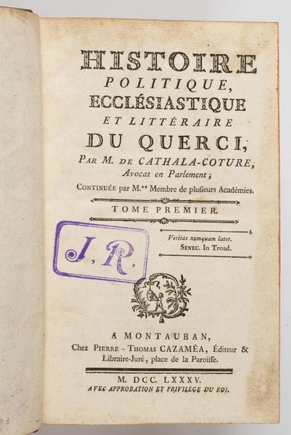 CATHALA-COTURE (De).
Histoire politique,...