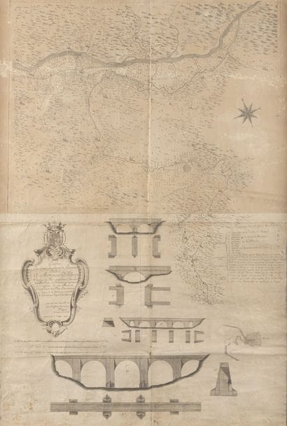 FLOQUET (Jean-André)
Map of the course of...