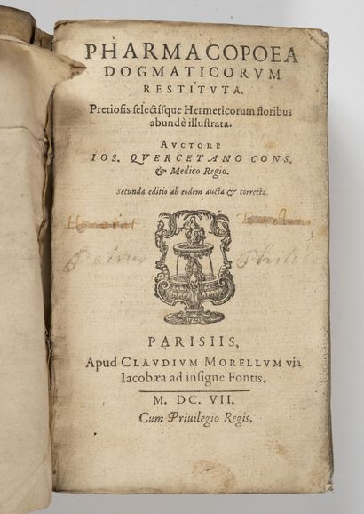 DU CHESNE (Joseph)
Pharmacopoeia dogmaticorum...