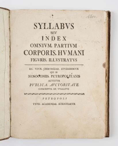 CHOVET (Abraham)
Syllabus seu index omnium....