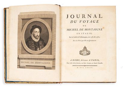 MONTAIGNE (Michel de)
Journal du voyage de...