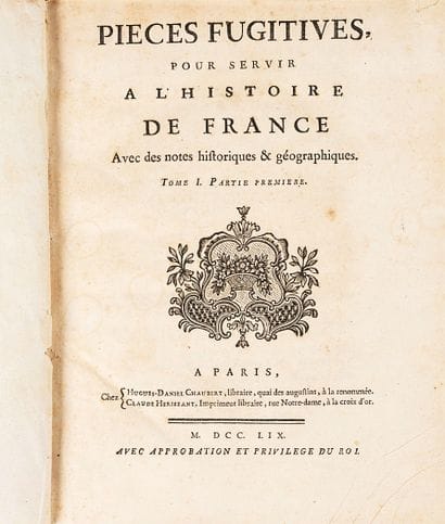 BASCHI (Charles de, marquis d'Aubais) & MENARD...