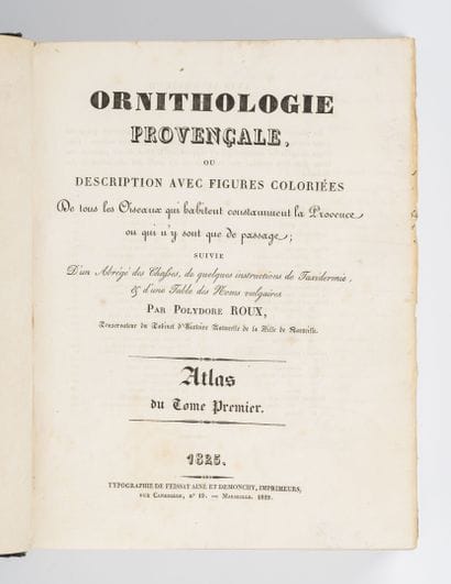 ROUX (Polydore)
Ornithologie provençale ou...