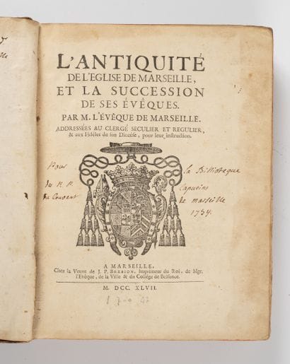 BELSUNCE (Henri François-Xavier de)
L'antiquité...