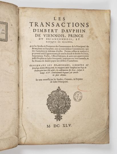 ALPES - SAVOIE - DAUPHINE
Les transactions...