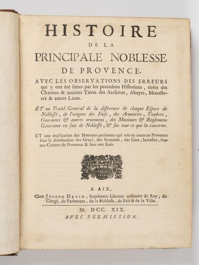 MAYNIER
Histoire de la principale noblesse...