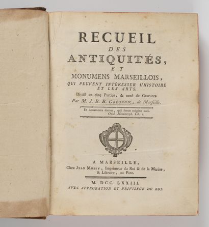 GROSSON (J.B.B.)
Recueil des antiquités et...
