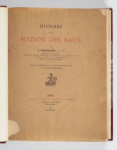 NOBLEMAIRE (G.)
Histoire de la maison des...