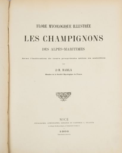 BARLA (Jean-Baptiste)
Flore mycologique illustrée...