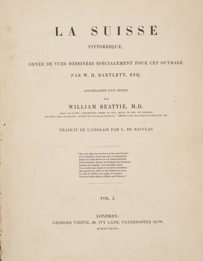 BEATTIE.
La Suisse pittoresque. Orné de vues...