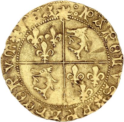 CHARLES VIII (1483-1498)
Gold shield with...