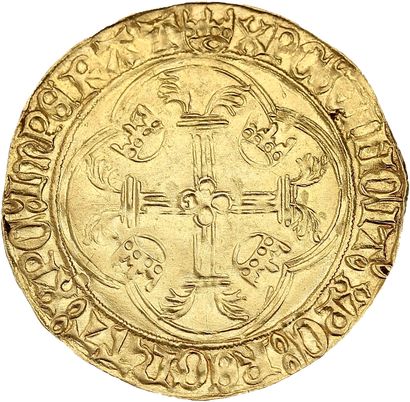 CHARLES VII (1422-1461)
Gold shield with...