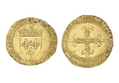 LOUIS XII (1498-1514)
Gold shield with sun....