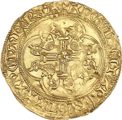 CHARLES VII (1422-1461)
Gold shield with...