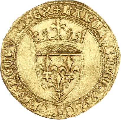 CHARLES VI (1380-1422)
Gold shield with a...