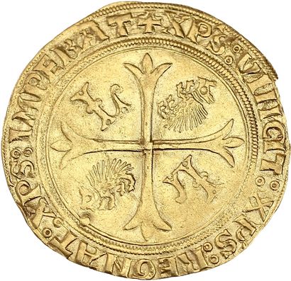 LOUIS XII (1498-1514)
Gold shield with porcupine....