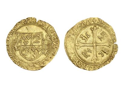 LOUIS XII (1498-1514)
Gold shield with porcupine...