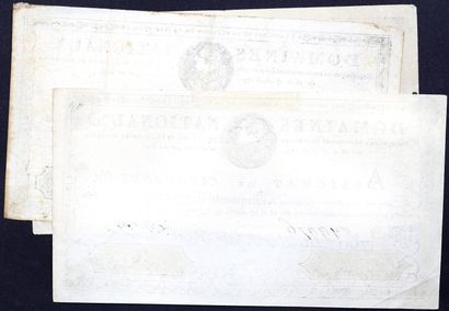 FRANCE, Epoque révolutionnaire 
Three assignats...