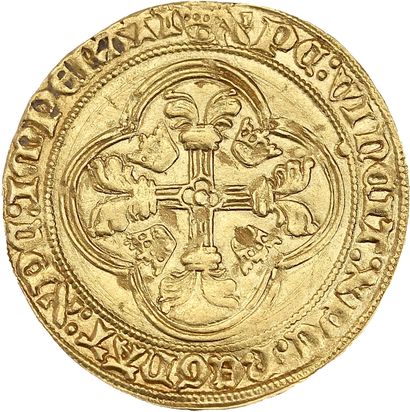 CHARLES VII (1422-1461)
Gold shield with...